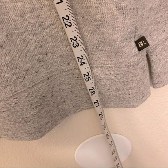 Banana Republic Men’s Soft Waffle Crew Sweater Heather Gray knit cotton blend M - Picture 6 of 9